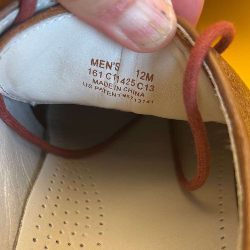 Cole Haan Men's Tan Wingtip Derbys - Picture 9 of 12